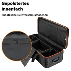 Walimex pro Trolley Studiotasche – Größe L – 1100 x 365 x 290 mm – Großräumig & gepolstert – für Studioequipment, 2-in-1 Funktion mit kugelgelagerten Rollen – Stativtasch, Kameratasche
