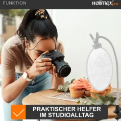Walimex Schraubklemme mit Spigotaufnahme - 65 x 40 x 150 mm - für 1/4 und 5/8