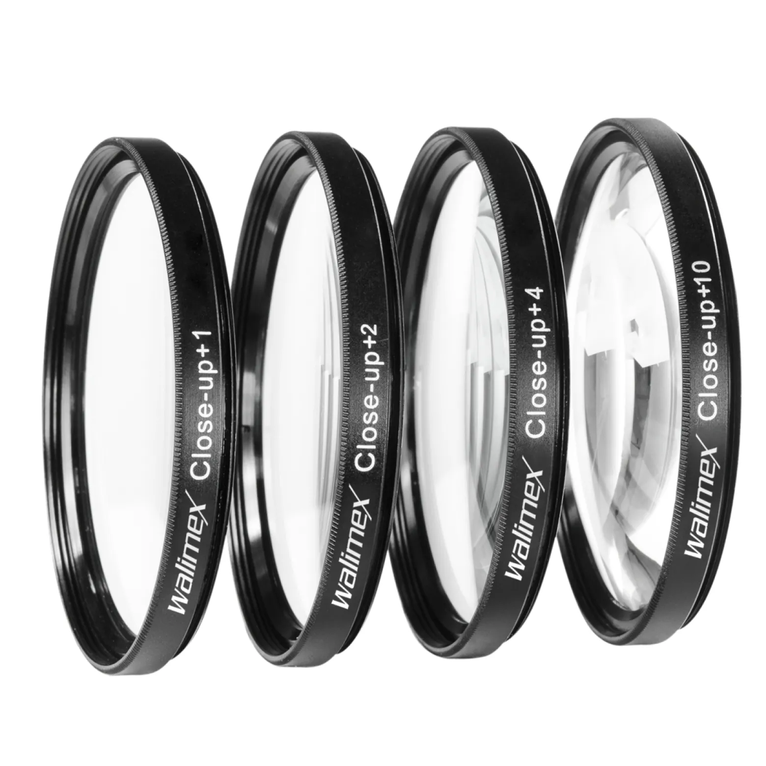 Walimex Set 4x Close up Makrolinsen/Nahlinsen - für 72 mm Gewinde - inkl. +1/+2/+4/+10 Dioptrien - Kamera Foto Zubehör für Makrofotografie Macro Shots Makro Objektiv