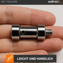 Walimex Set 3x Spigot Gewinde Adapter 1/4 Zoll auf 3/8 Zoll – Gewindeadapter für Kamera Zubehör und Stativ – Fotostudio Fotoshootings Fotografie