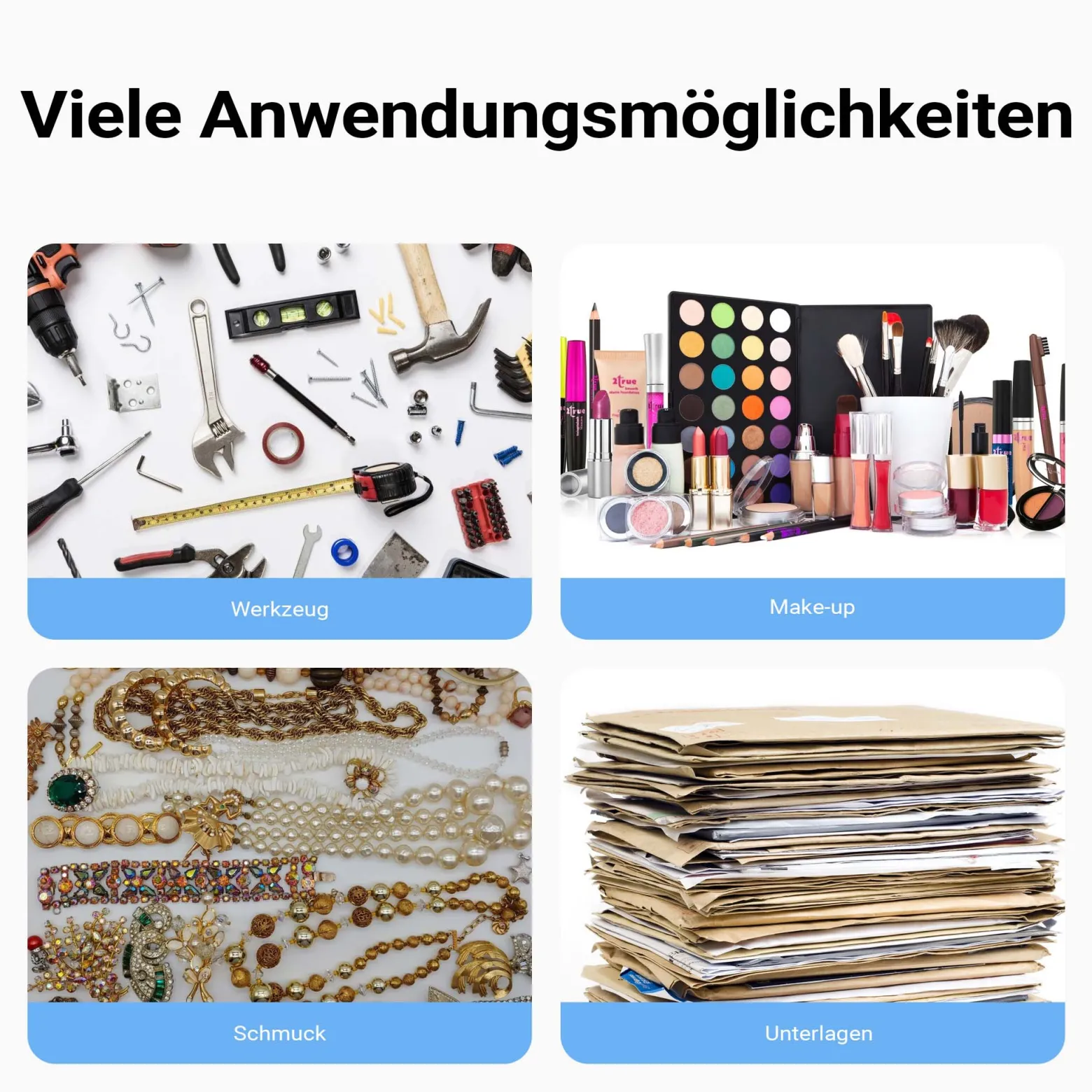 Wiltec Alu Universalkoffer 46x33x15,2 cm, Alubox abschließbar für Aufbewahrung und Transport von Werkzeug, Messgeräten usw., mit Griff und Tragegurt