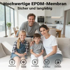 Wiltec Ausdehnungsgefäß 50 Liter, vertikaler Membrankessel für Hauswasserwerke und Druckerhöhungsanlagen mit EPDM Membran