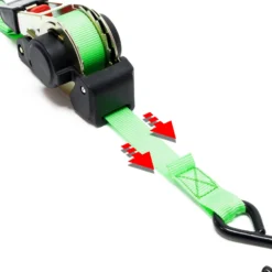 Wiltec Automatik Zurrgurt 320 daN Zuglast 3,5m x 25mm PES Spanngurt mit S-Haken selbstaufrollend, ideal für Autotransport