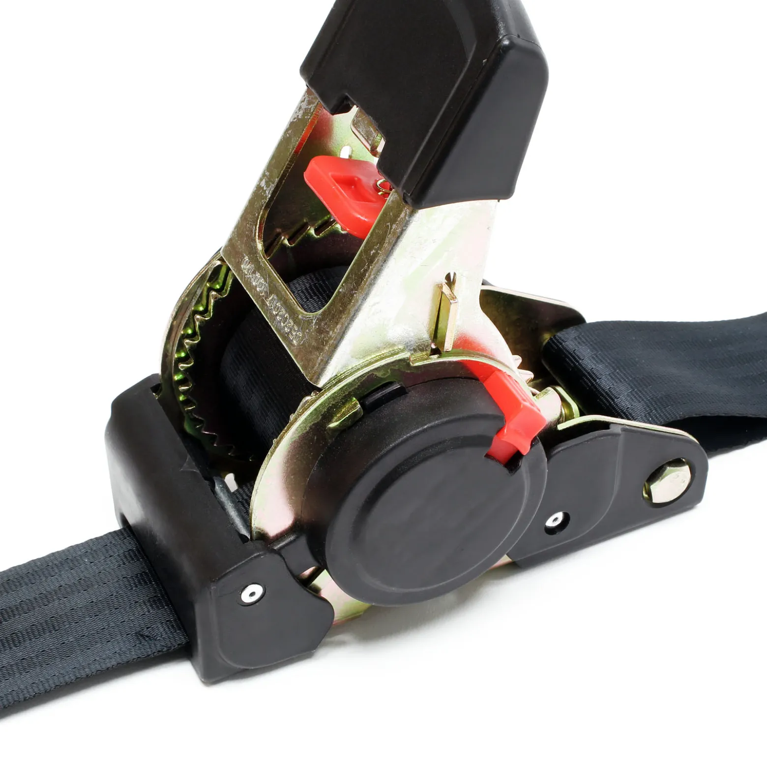 Wiltec Automatik Zurrgurt 750 daN Zuglast 1,8m x 50mm PES selbstaufrollender Spanngurt mit Haken, ideal für Autotransport
