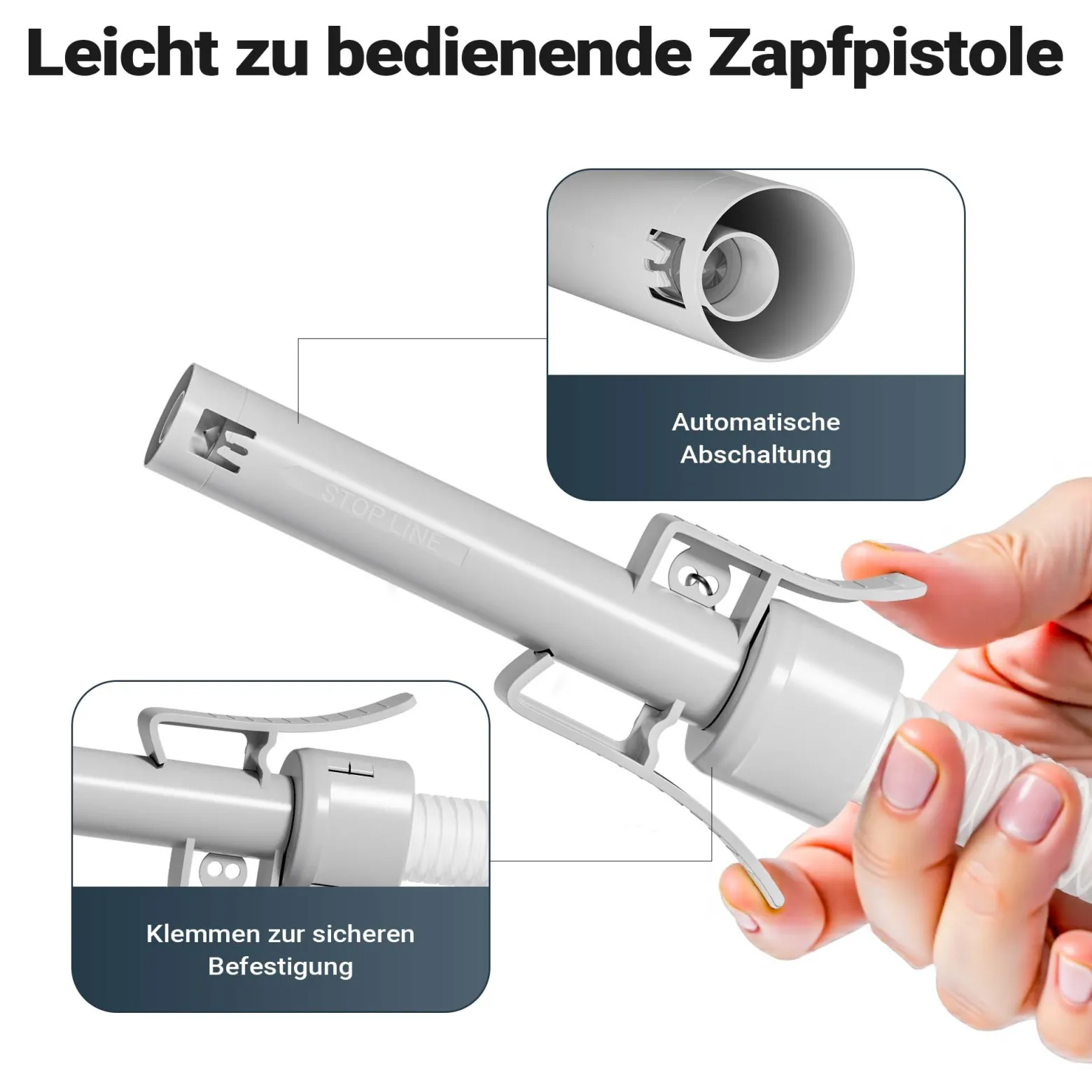 Wiltec batteriebetriebene Transferpumpe, selbstansaugende Kraftstoffförderpumpe 12 V, Umfüllpumpe mit LED-Anzeige, Förderpumpe für Benzin, Diesel, Öl
