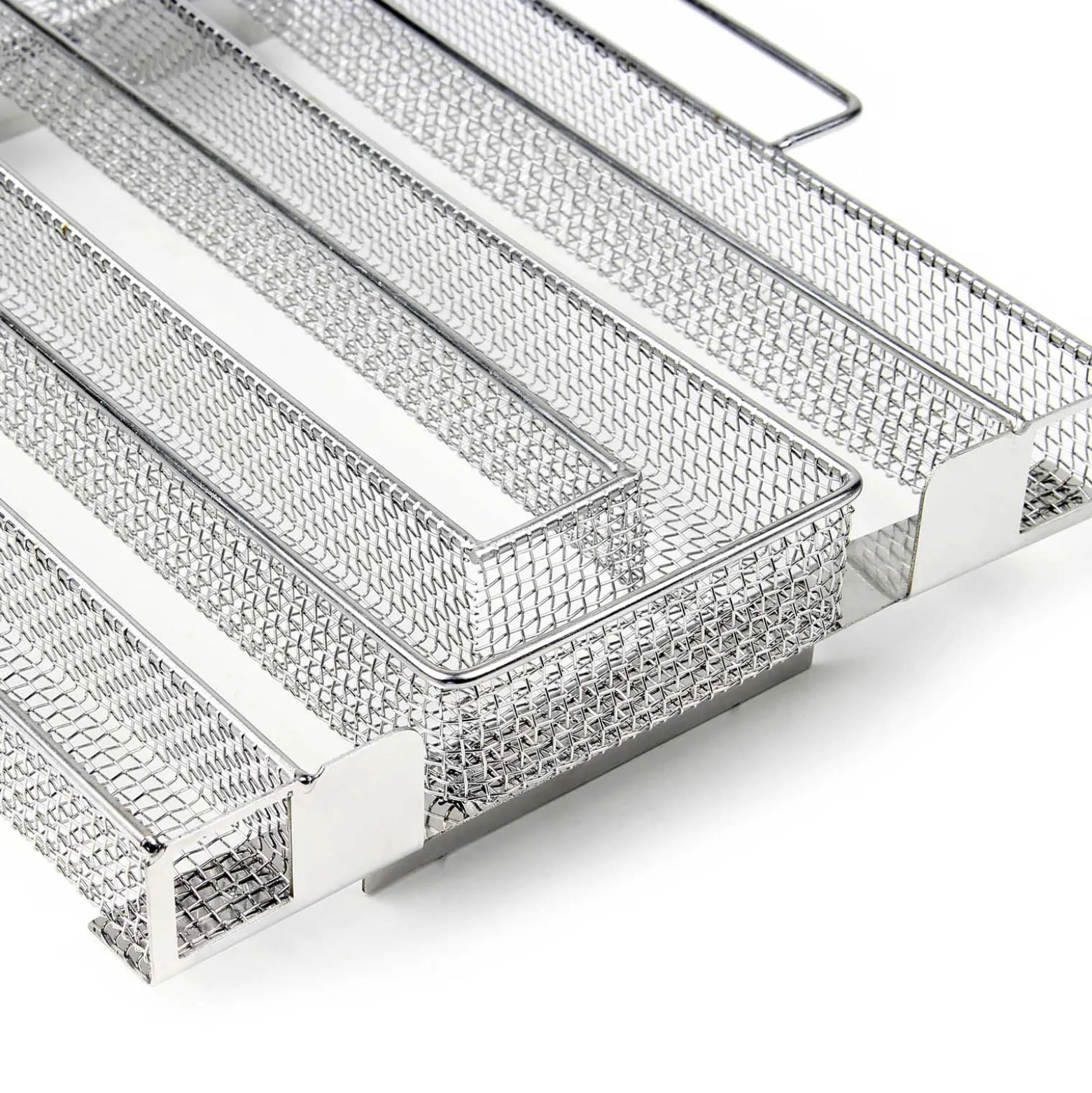 Wiltec BBQ Sparbrand 22,5x22,5x5cm Kaltrauchgenerator aus Edelstahl Brennzeit bis zu 8 h, Kaltraucherzeuger zum Kalträuchern Smoker