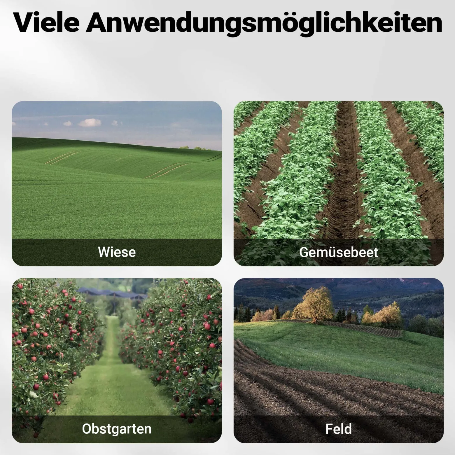 Wiltec Benzin Bodenhacke 36 cm Arbeitsbreite, Gartenhacke mit Motor 144 ccm, Motorhacke 4 Klingen, Bodenfräse mit Antrieb Euro 5, robuste Gartenfräse
