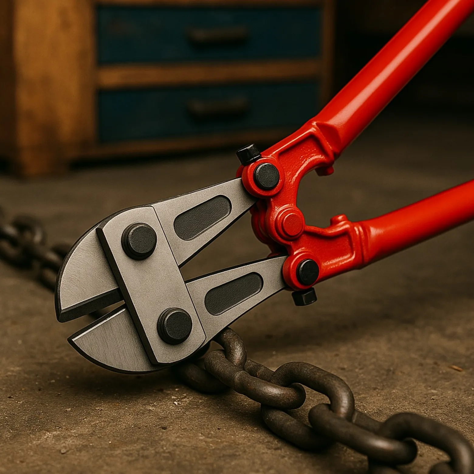 Wiltec Bolzenschneider 750 mm (30"), Bolzenschere mit gehärteter Backen, Stahl Seitenschneider, Kettenschneider