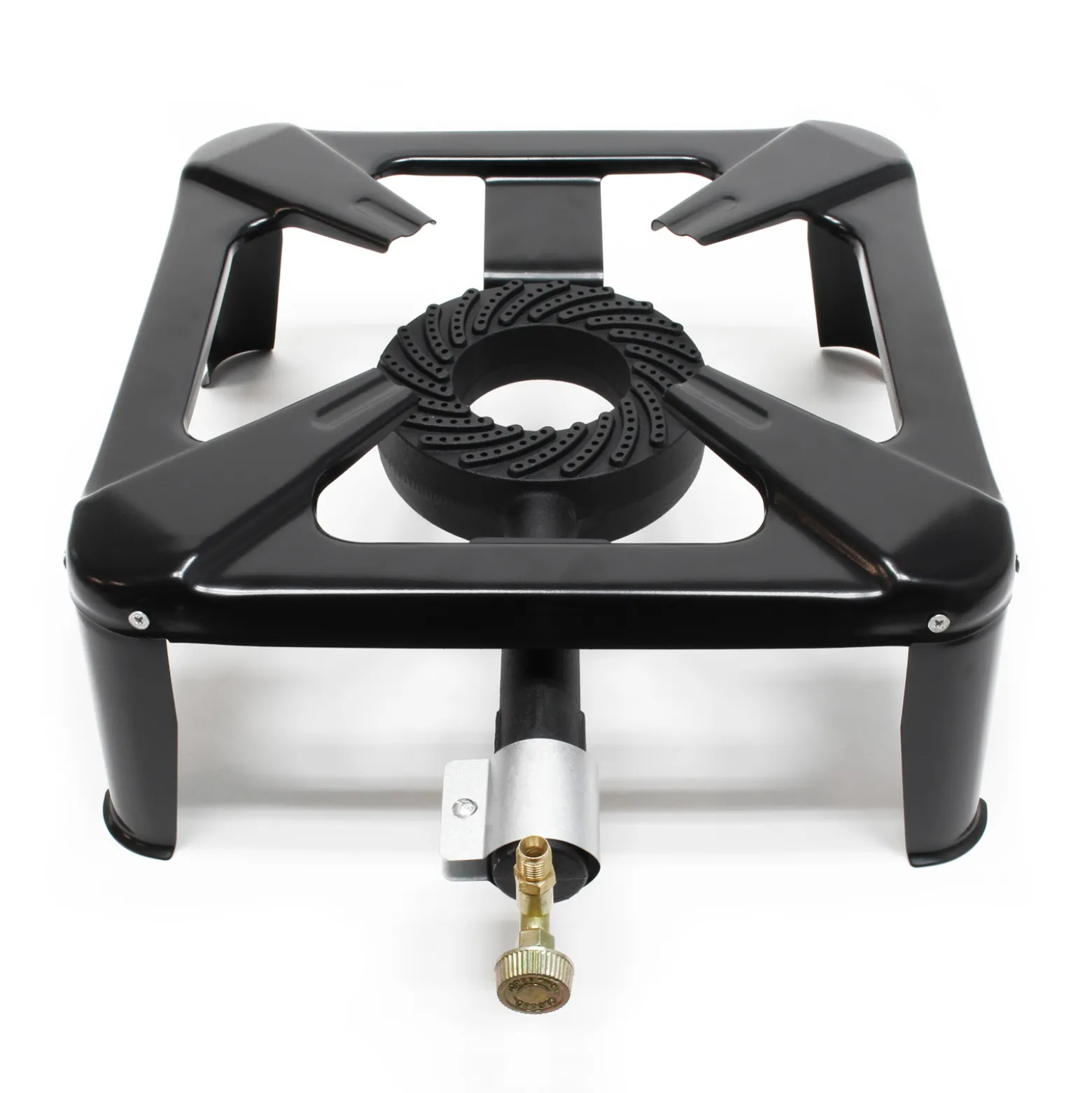 Wiltec Campingkocher Set mit Gaskocher, Gasschlauch und Druckregler 28 mbar für Italien Outdoor Camping Gaskocher Set