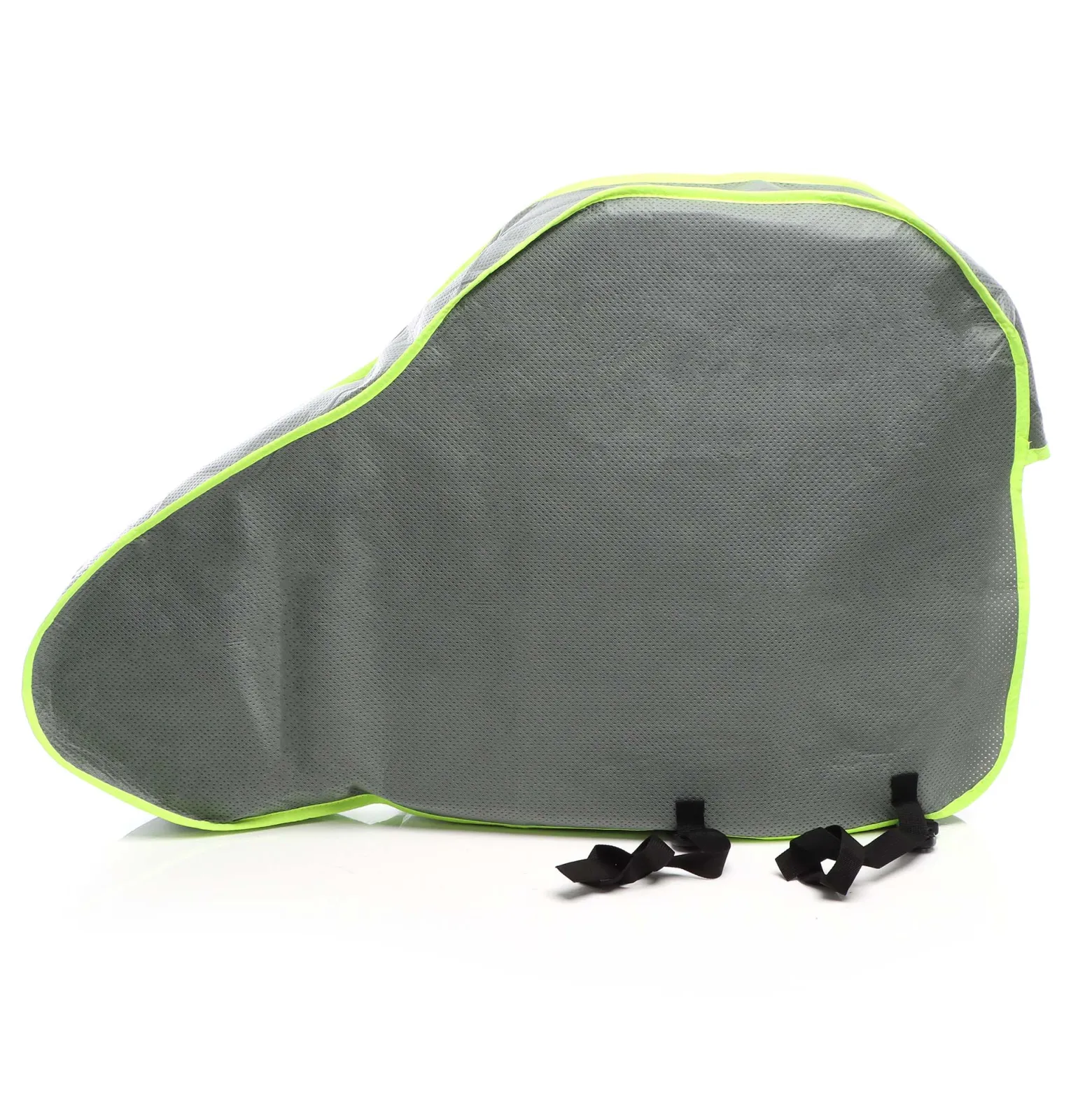 Wiltec Deichselabdeckung Grau 95x61x15cm Deichselhaube für Wohnwagen und Anhänger, UV-beständig, 2 Spanngurte mit Klickverschluss, Vliesmaterial