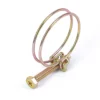 Wiltec Drahtschlauchschelle W1 35-40mm 2,2mm M6x40 aus verzinktem Stahl Schlauchschelle für Schlauchtüllen, Gewinde- und Rohrenden