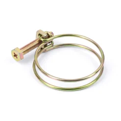 Wiltec Drahtschlauchschelle W1 35-40mm 2,2mm M6x40 aus verzinktem Stahl Schlauchschelle für Schlauchtüllen, Gewinde- und Rohrenden