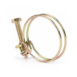 Wiltec Drahtschlauchschelle W1 37-42mm 2,2mm M6x40 aus verzinktem Stahl Schlauchschelle für Schlauchtüllen, Gewinde- und Rohrenden