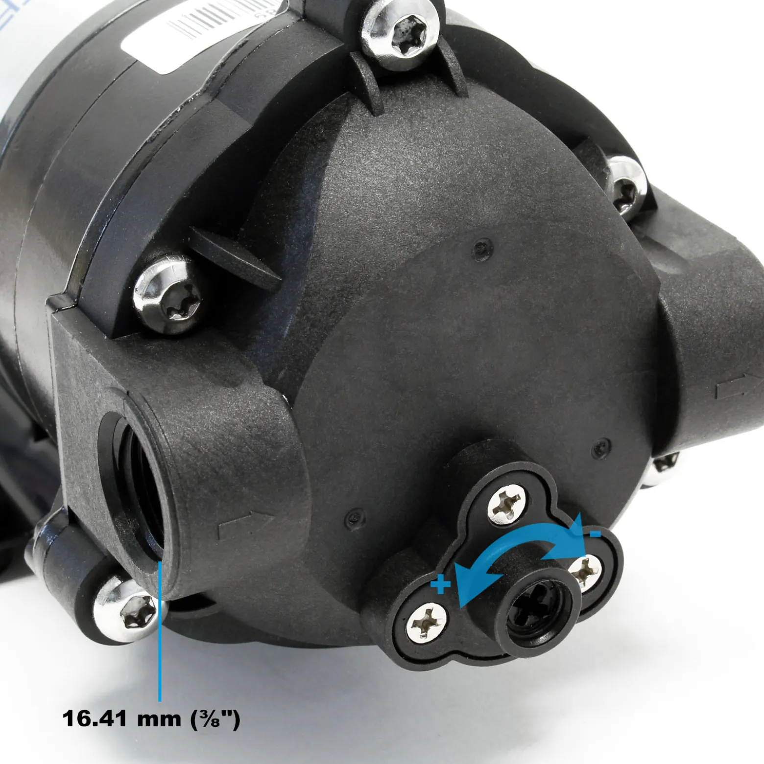 Wiltec Druckerhöhungspumpe 600 GPD (2300 l), Booster Pumpe 108 W für Umkehrosmoseanlage, Wasser Eingangsdruck 2 bar auf Ausgangsdruck 5 bar