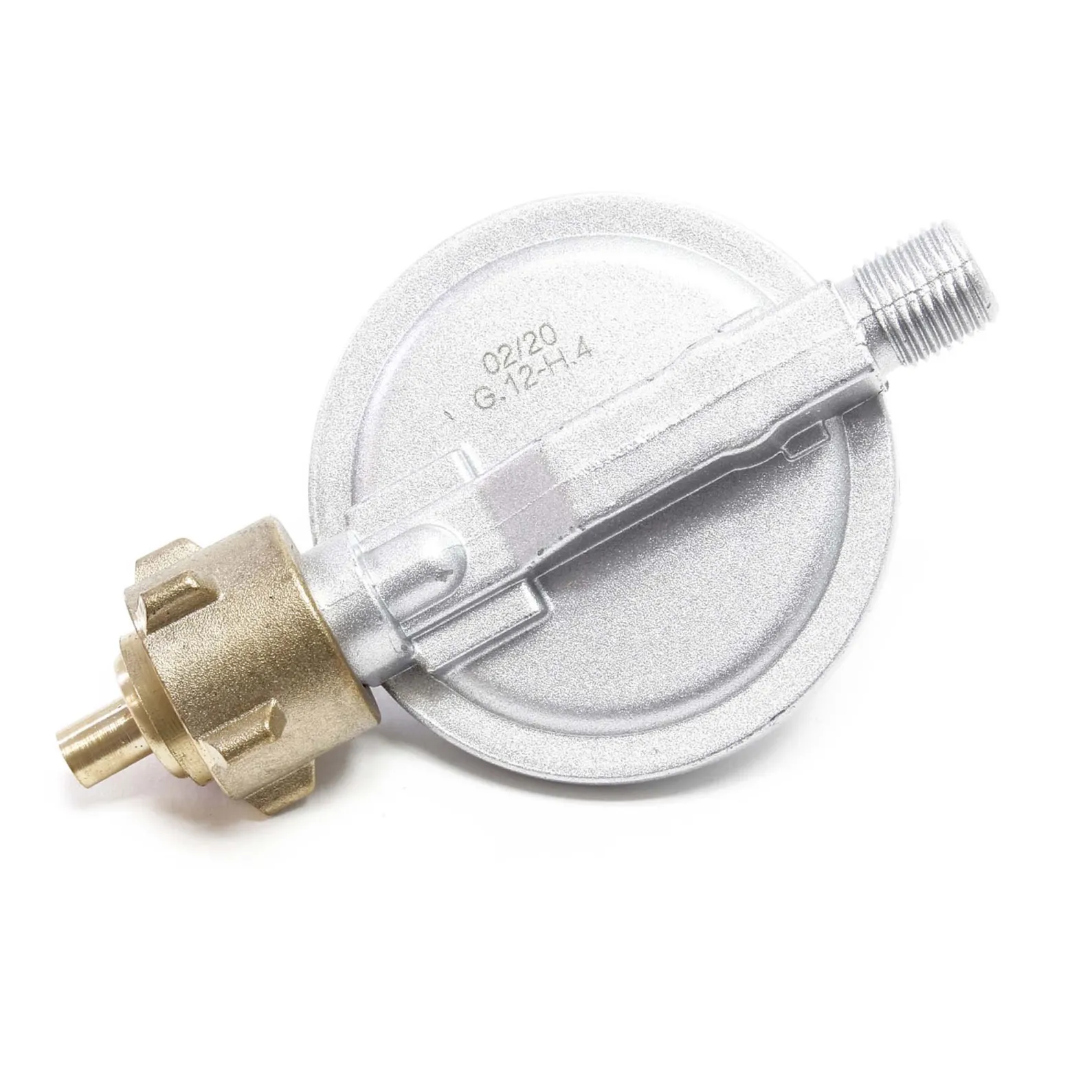 Wiltec Druckminderer auf 50 mbar mit 1,5 m Propanschlauch für Gaszylinder mit Eingang Ø 1/14" / 21,8 mm LH Gasdruckregler Druckregler Gasregler Gasdruckminderer