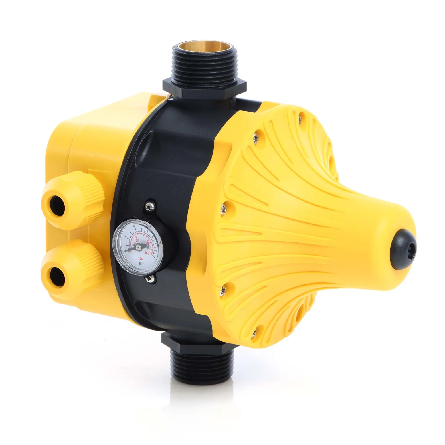 Wiltec Druckschalter EPC-5 230V 1-phasig bis 10 bar, Druckwächter mit Trockenlaufschutz für Hauswasserwerke und Pumpen, zuverlässige Pumpensteuerung