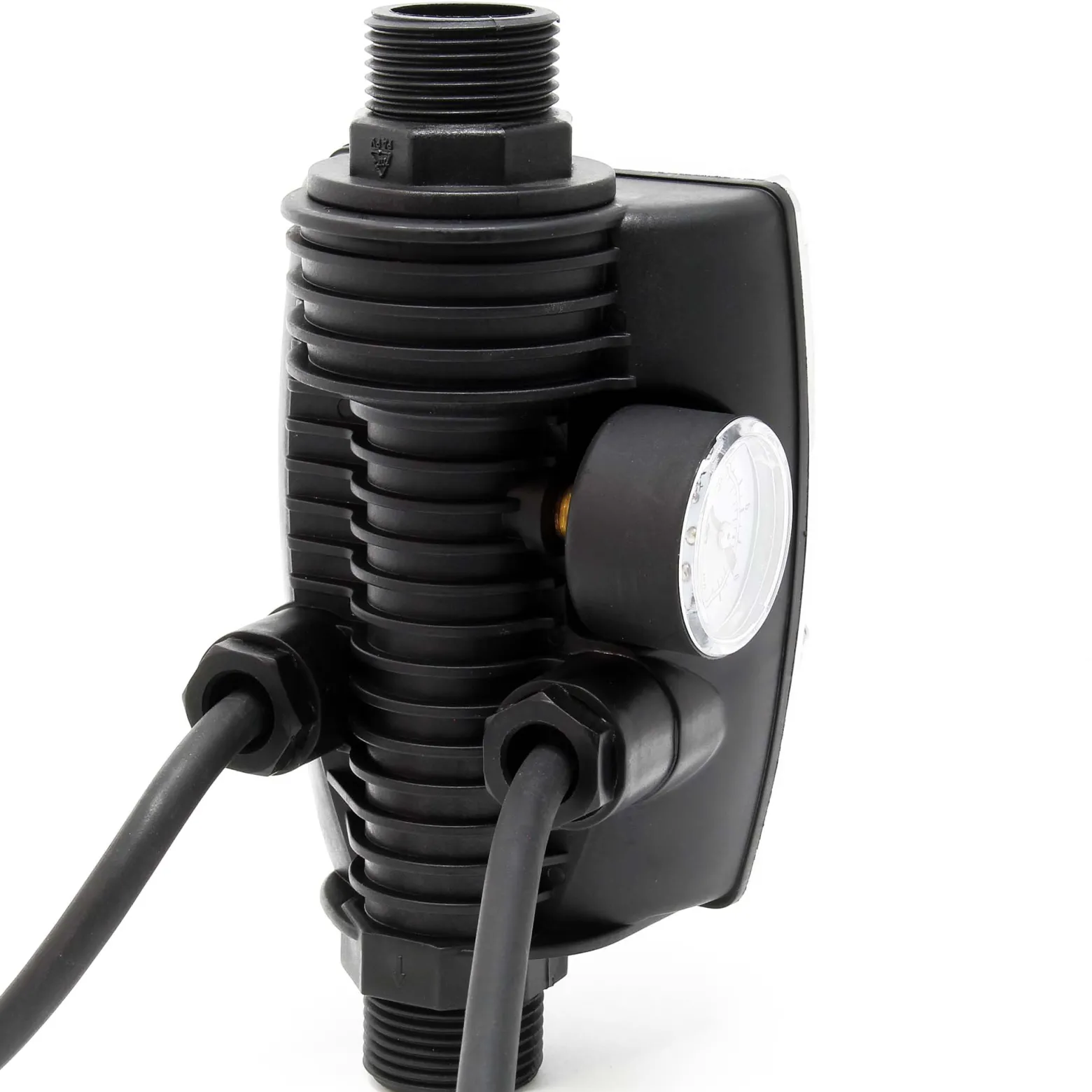 Wiltec Druckschalter mit Kabel EPC-4 230V 1-phasig bis 10 bar, Druckwächter mit Trockenlaufschutz für Hauswasserwerke und Pumpen, zuverlässige Pumpensteuerung