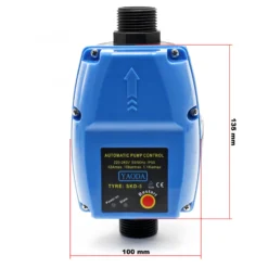 Wiltec Druckschalter SKD-5 230V 1-phasig bis 10 bar, Druckwächter mit Trockenlaufschutz für Hauswasserwerke und Pumpen, zuverlässige Pumpensteuerung