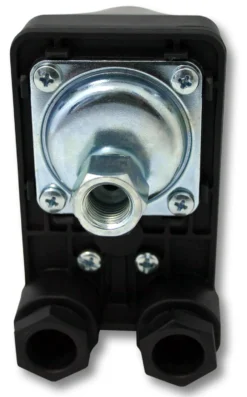 Wiltec Druckschalter SK-9 380V 3-phasig, Druckwächter mit Trockenlaufschutz für Hauswasserwerke und Pumpen, zuverlässige Pumpensteuerung