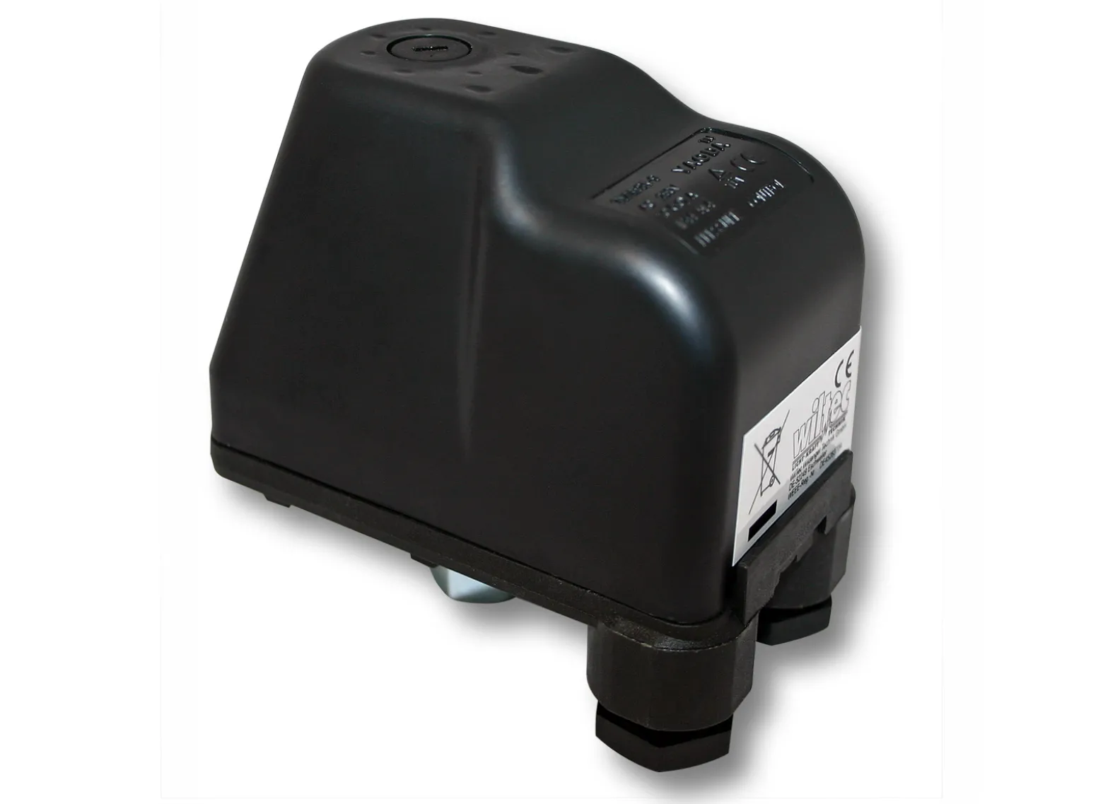Wiltec Druckschalter SK-9 380V 3-phasig, Druckwächter mit Trockenlaufschutz für Hauswasserwerke und Pumpen, zuverlässige Pumpensteuerung