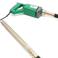 Wiltec Elektro Einhand Betonrüttler 800 W, Betonverdichter mit Ø 35 mm Rüttelflasche mit 200 cm Schlauchlänge, Flaschenrüttler mit flexibler Welle