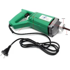 Wiltec Elektro Einhand Betonrüttler 580 W, Betonverdichter mit Ø 35 mm Rüttelflasche mit 200 cm Schlauchlänge, Flaschenrüttler mit flexibler Welle