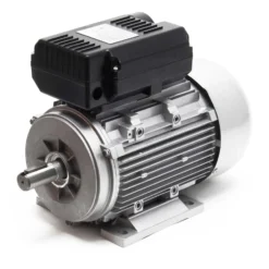 Wiltec Elektromotor 230 V 1,5 kW (2 PS) 1-phasig 2-polig E-Motor mit Anlaufkondensator 2850 U/min und Aluminiumwicklung