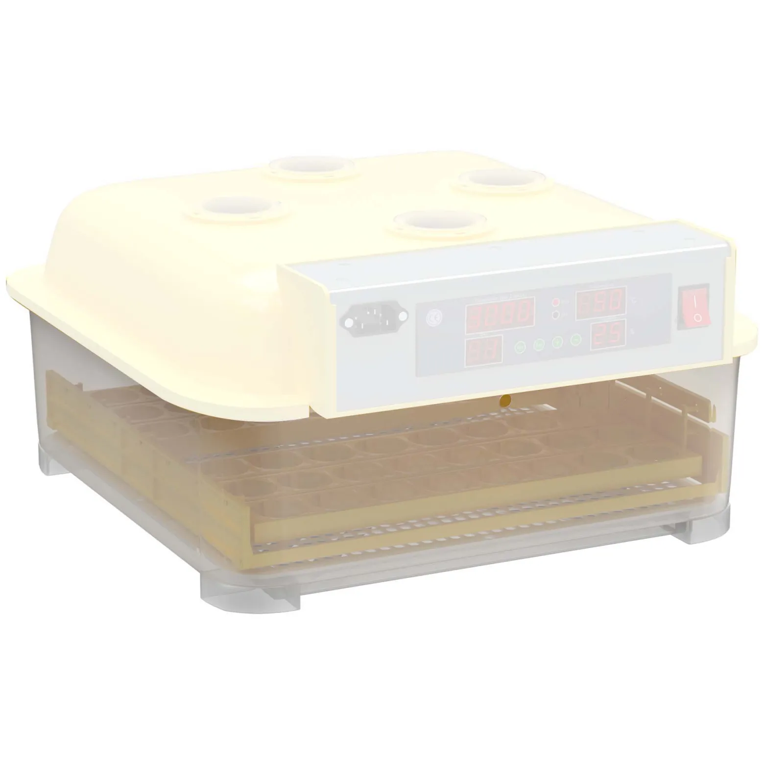 Wiltec Ersatzteil für Automatische Brutmaschine WQ-Serie – Kunststoffwanne – Ersatz Behälter 455 x 455 x 160 mm für Brutautomat mit Wendesystem
