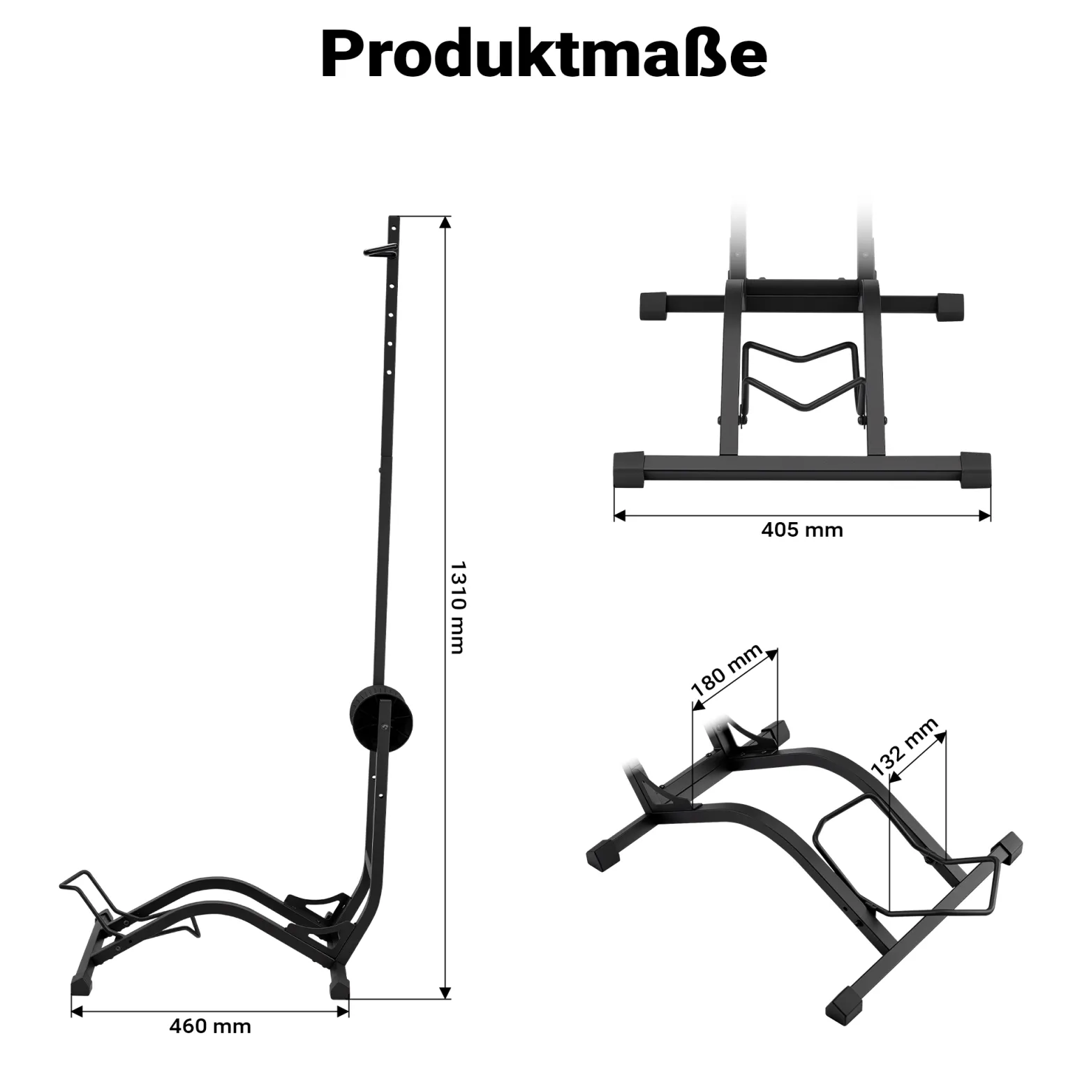 Wiltec Fahrradständer vertikal Typ 02 Universal Fahrradhalter 400 x 460 x 1300 mm bis 35 kg, Radständer mit höhenverstellbaren Ratschenhaken mit Push In System