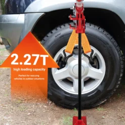 Wiltec Farm Jack – Kompakt-Offroad-Set für ATV/Anhänger, Wagenheber bis 3000 kg mit Unterlegplatte und Radhebe-Adapter