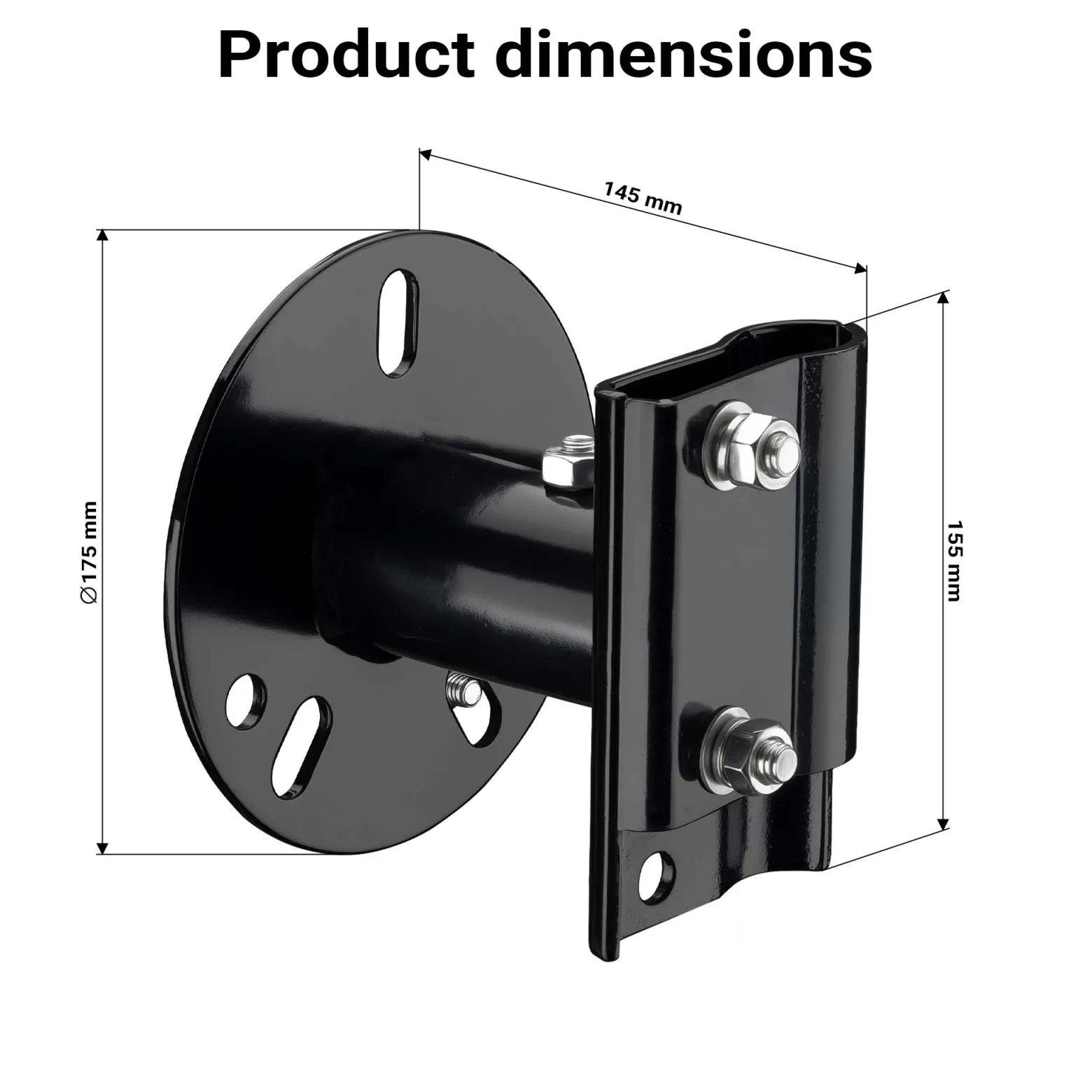 Wiltec Farm Jack – Universal-Set Basis Wagenheber bis 3000 kg und max. 105 cm Hubhöhe mit Reserverad-Halterung