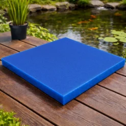 Wiltec Filtermatte Schaumstoff 50 x 50 x 10 cm mittlere Porung 20 ppi für Teichfilter Aquarienfilter Aquarium Filter Außenfilter Wasser