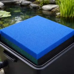 Wiltec Filtermatte Schaumstoff 50 x 50 x 10 cm feine Porung 30 ppi für Teichfilter Aquarienfilter Aquarium Filter Außenfilter Wasser