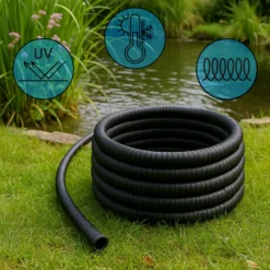 Wiltec Flexibler Förderschlauch 10m Spiralschlauch 19mm (3/4