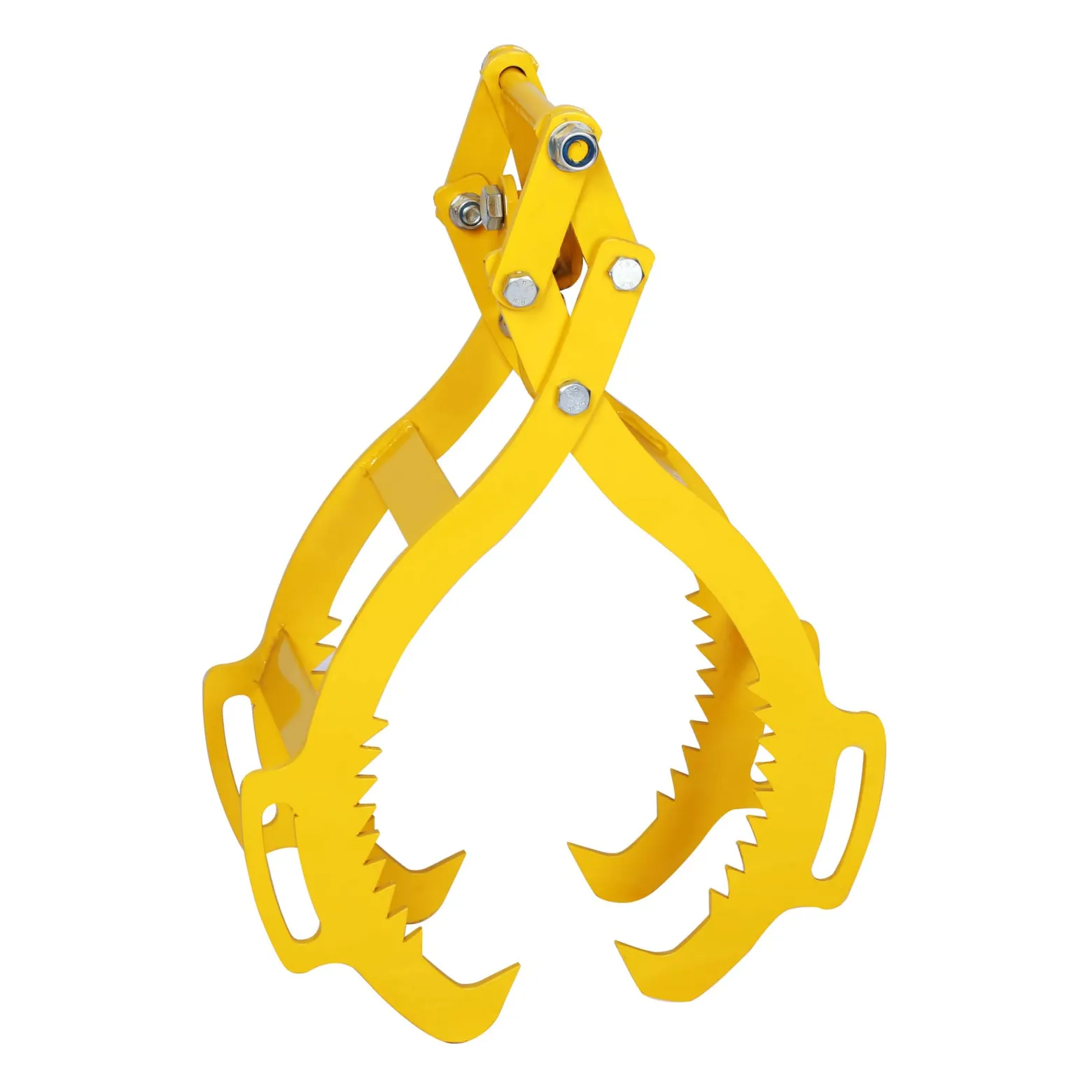 Wiltec Forstzange für Baumstämme bis 720 mm, 1500 kg Zugkraft, Holzzange Hebezange Packzange mit 4 Klemmdornen