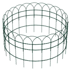 Wiltec Gartenzaun 0,4 x 10 m grün, Maschendrahtzaun Stahl PVC-beschichtet, Drahtzaun 9 x 15 cm Maschen, Zaun für Garten, Maschenzaun einfache Montage