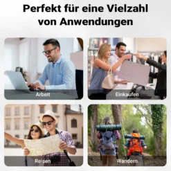 Wiltec Gepäckträgertasche matt schwarz, Fahrradtasche Gepäckträger 16 l Stauraum, Gepäcktasche mit Tragegurt, wasserresistente Fahrrad Tasche