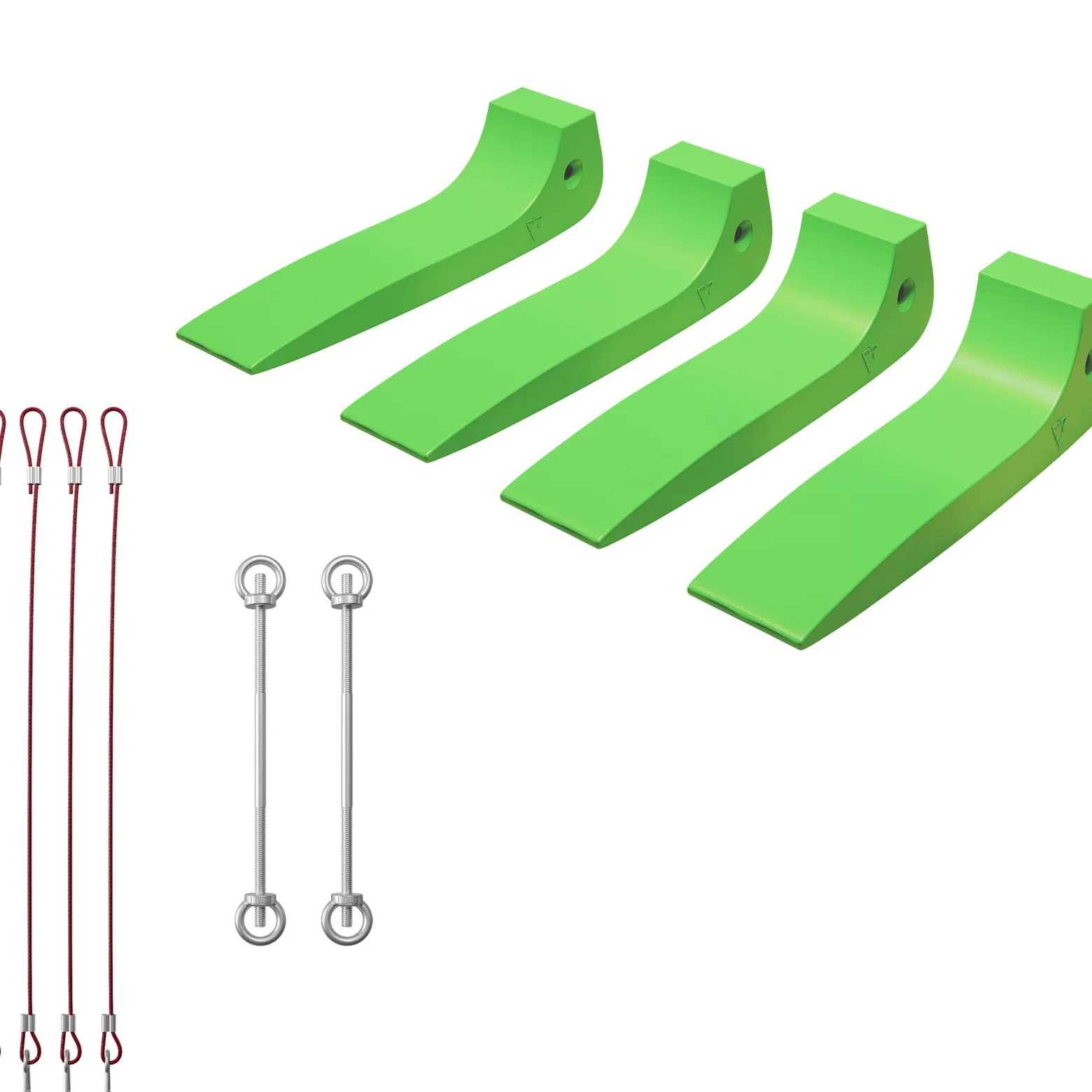 Wiltec Gleitkeile 4er Set, Ladehilfe für Abschleppdienst bis 1814 kg pro Keil, Auffahrkeile aus HDPE, perfekt für Abschleppwagen, Autotransporter, Verladerampe
