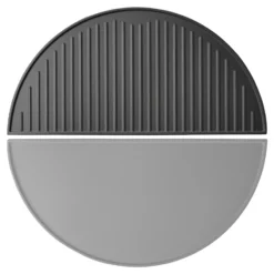 Wiltec Gusseisen Grillplatte 55 x 26,5 x 1,5 cm, Gusseisenplatte für Grill mit guter Hitzespeicherung, Grillgitter für typische Grillstreifen auf Grillgut, Grillzubehör für BBQ