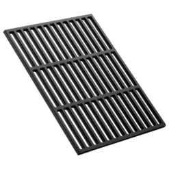 Wiltec Gusseisen Grillrost 29 x 38 cm, Grillgitter für Holzkohlegrill & Gasgrill, Gussgrillrost für BBQ, Grilleinsatz matt emailliert eckig