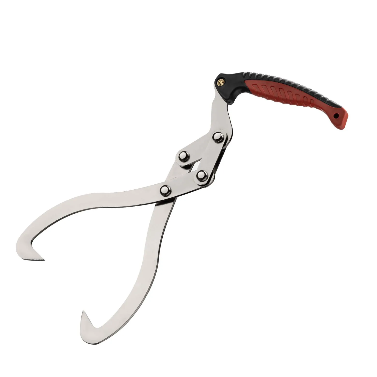 Wiltec Handpackzange mit 30 cm Klauenöffnung bis 100 kg, 44 cm Holzzange aus Stahl zum Heben, Packzange für Rundhölzer bis Ø 30 cm, Greifer mit Handgriff