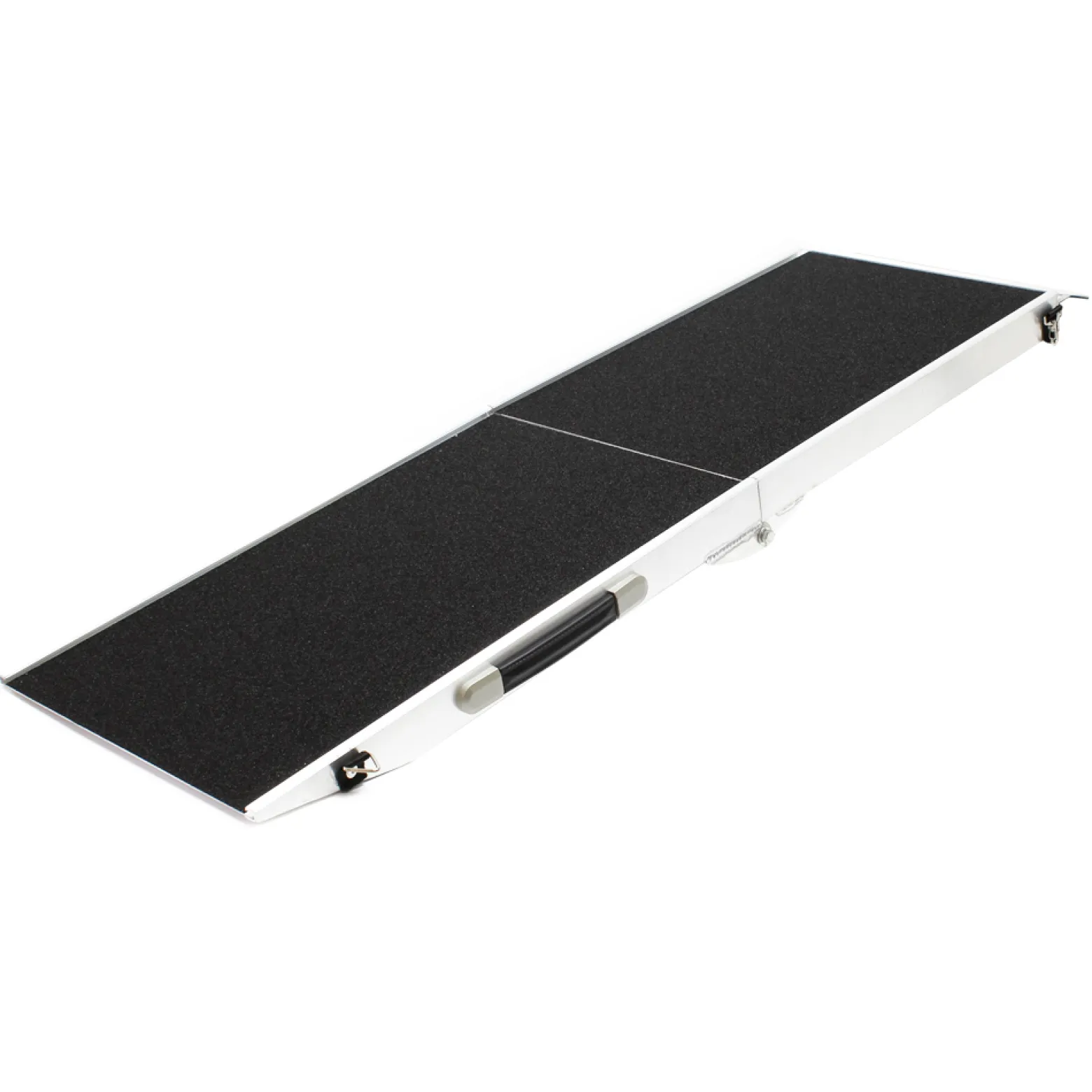 Wiltec Hunderampe faltbar, 122 x 38 cm, geklappt 62 x 40 cm, aus Aluminium, rutschsicher, Traglast bis zu 115 kg, Haustierrampe