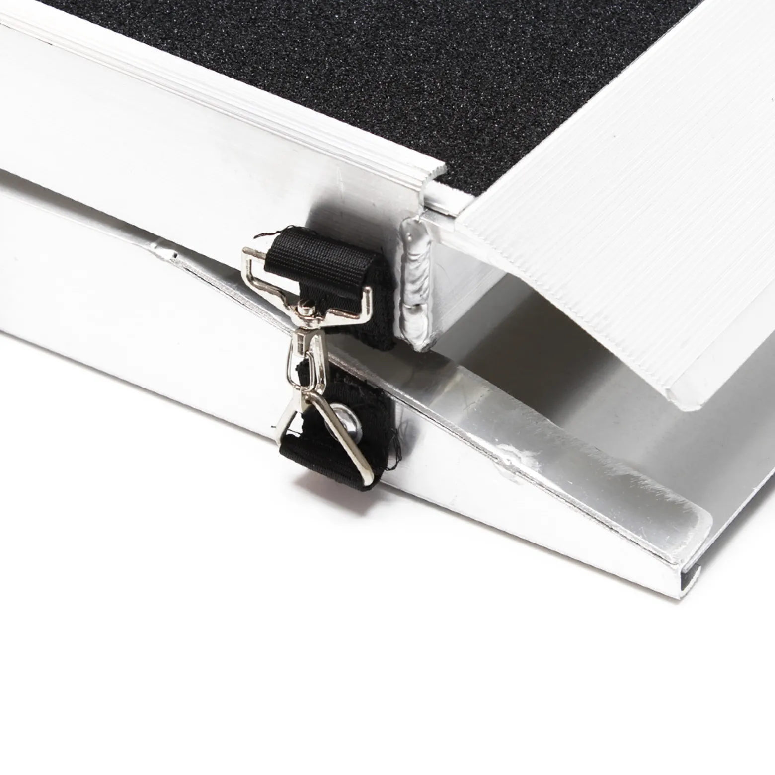 Wiltec Hunderampe faltbar, 122 x 38 cm, geklappt 62 x 40 cm, aus Aluminium, rutschsicher, Traglast bis zu 115 kg, Haustierrampe