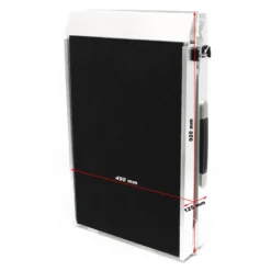 Wiltec Hunderampe faltbar, 183 x 49 cm, geklappt 92 x 49 cm, aus Aluminium, rutschsicher, Traglast bis zu 115 kg, Haustierrampe