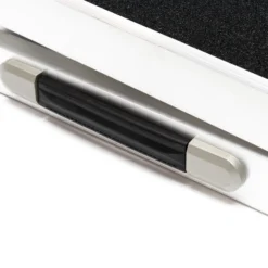 Wiltec Hunderampe faltbar, 183 x 49 cm, geklappt 92 x 49 cm, aus Aluminium, rutschsicher, Traglast bis zu 115 kg, Haustierrampe