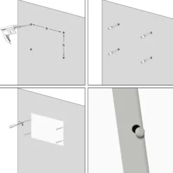 Wiltec Infrarotheizung 290 Watt, energieeffizienter Heizkörper, Wandmontage Elektroheizung , Heizpaneel, IR Heizung