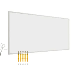 Wiltec Infrarotheizung 850 Watt, energieeffizienter Heizkörper, Wandmontage Elektroheizung, Heizpaneel, IR Heizung