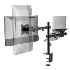 Wiltec 2in1 Halterung für Monitor und Laptop Monitorhalter und Notebookhalter VESA 75x75/100x100