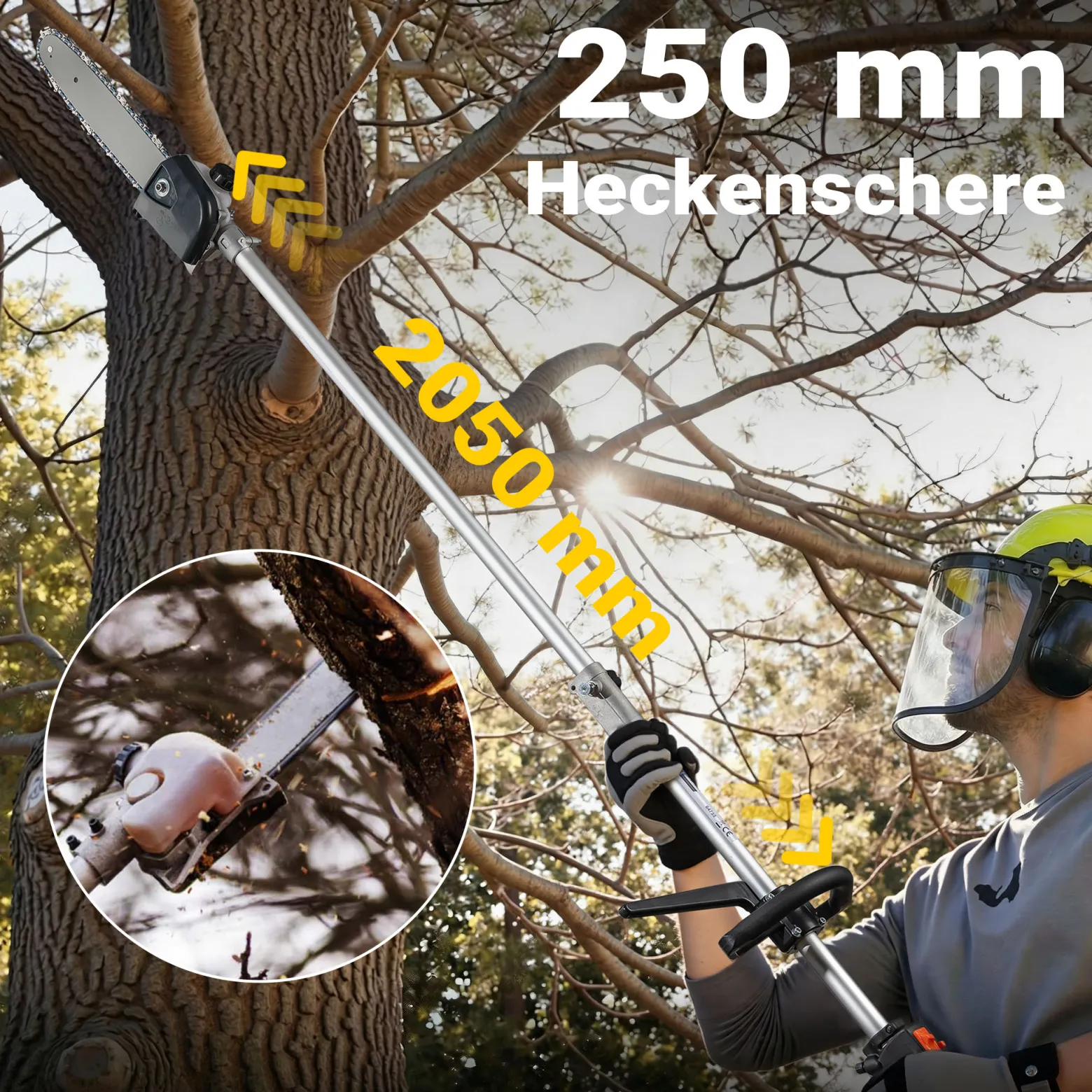 Wiltec 4-in-1 Multifunktionsgerät mit 2-Takt-Motor mit Rucksack, Backpacker Multigartengerät, Multitool Gartenwerkzeug mit u.a. Rasentrimmer