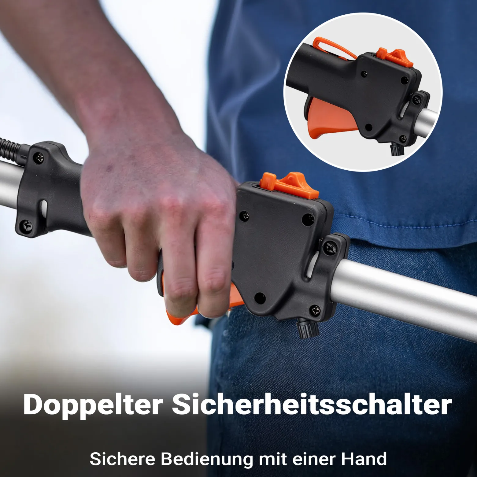 Wiltec 4-in-1 Multifunktionsgerät mit 2-Takt-Motor mit Rucksack, Backpacker Multigartengerät, Multitool Gartenwerkzeug mit u.a. Rasentrimmer